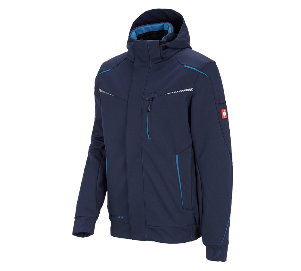 Kälte: Winter Softshelljacke e.s.motion 2020, Herren + dunkelblau/atoll