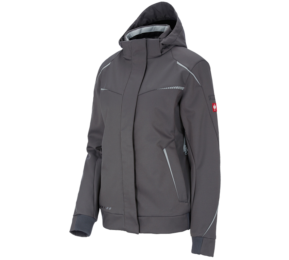 Work Jackets: Winter softshell jacket e.s.motion 2020, ladies' + anthracite/platinum
