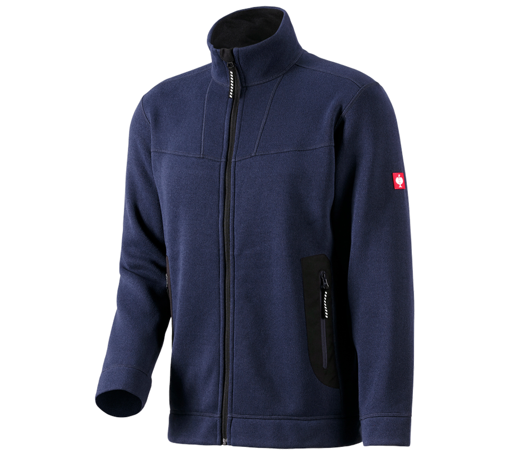 Vestes de travail: e.s. Veste therma-plus + bleu foncé