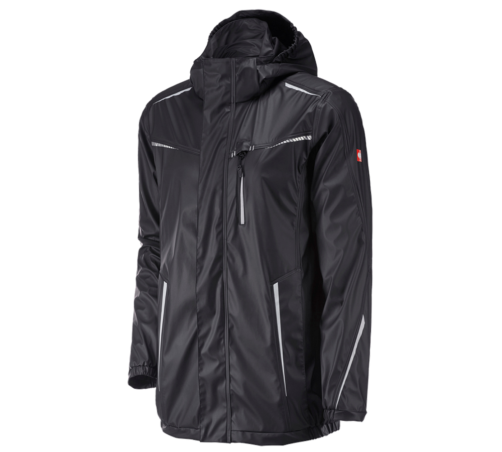 Jacken: Regenjacke e.s.motion 2020 superflex + schwarz/platin