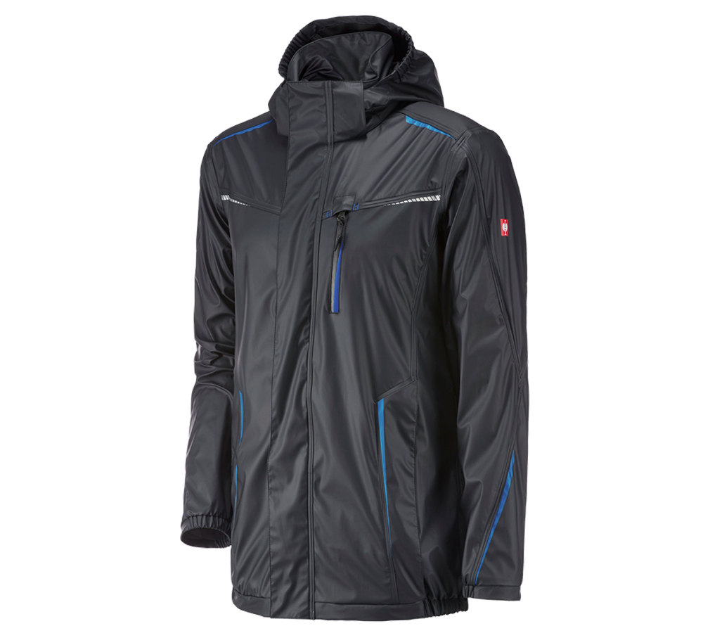 Themen: Regenjacke e.s.motion 2020 superflex + graphit/enzianblau