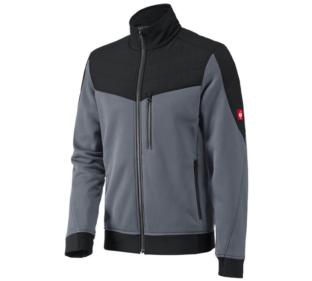 Work Jackets: Jacket thermaflor e.s.dynashield + cement/black