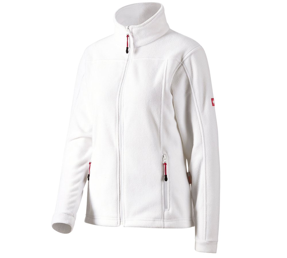 Work Jackets: Ladies' Fleece Jacket e.s.classic + white