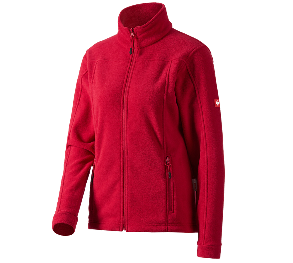 Vestes de travail: Veste en laine polaire e.s.classic, femmes + rouge