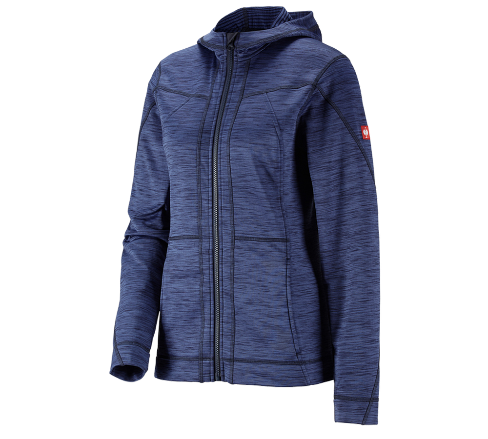 Jacken: Kapuzenjacke isocell e.s.dynashield, Damen + pazifik melange