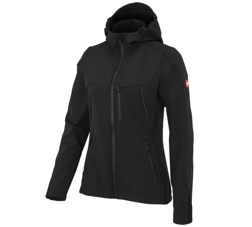 Vestes de travail: Veste Softshell e.s.vision, femmes + noir