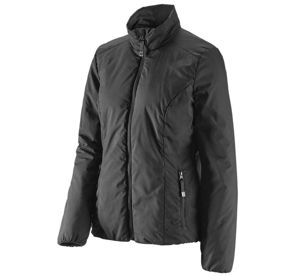 Work Jackets: e.s. Padded jacket CI, ladies' + black