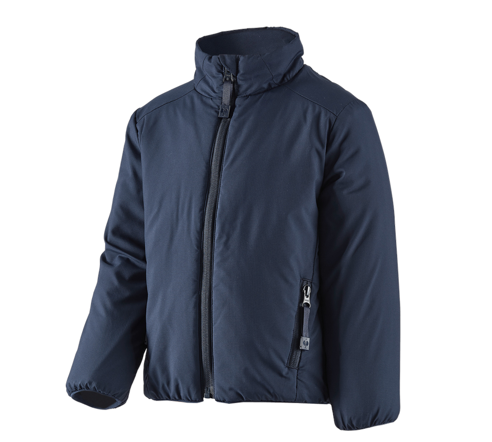 Work Jackets: e.s. Padded jacket CI, children's + navy