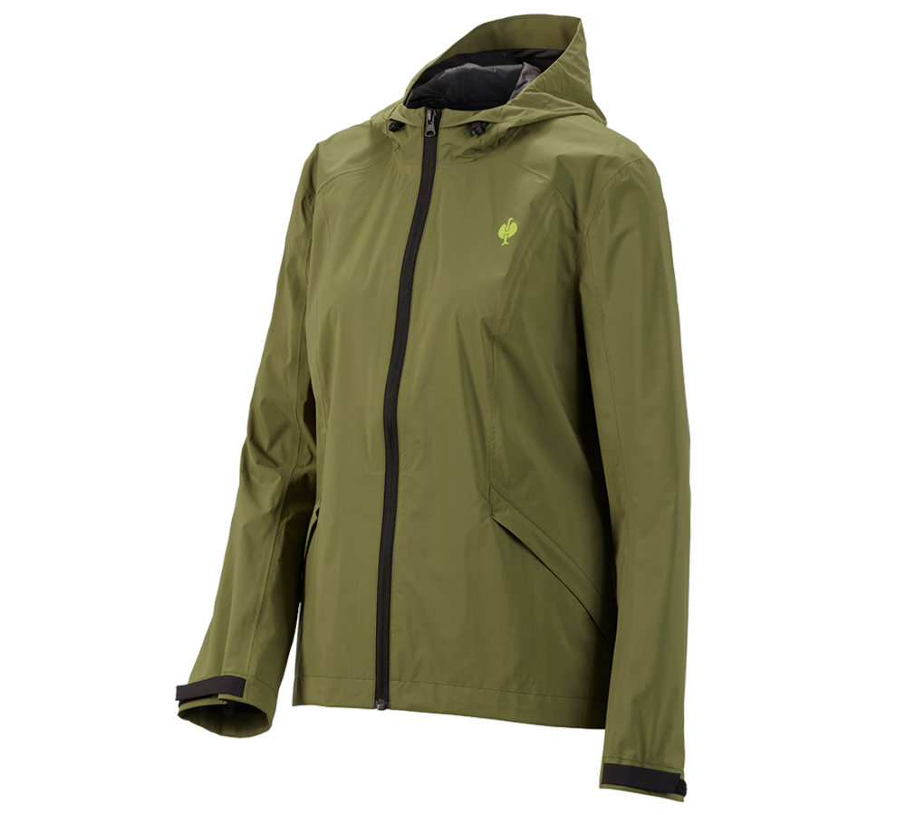 Work Jackets: Windbreaker light-pack e.s.trail, ladies' + junipergreen/limegreen