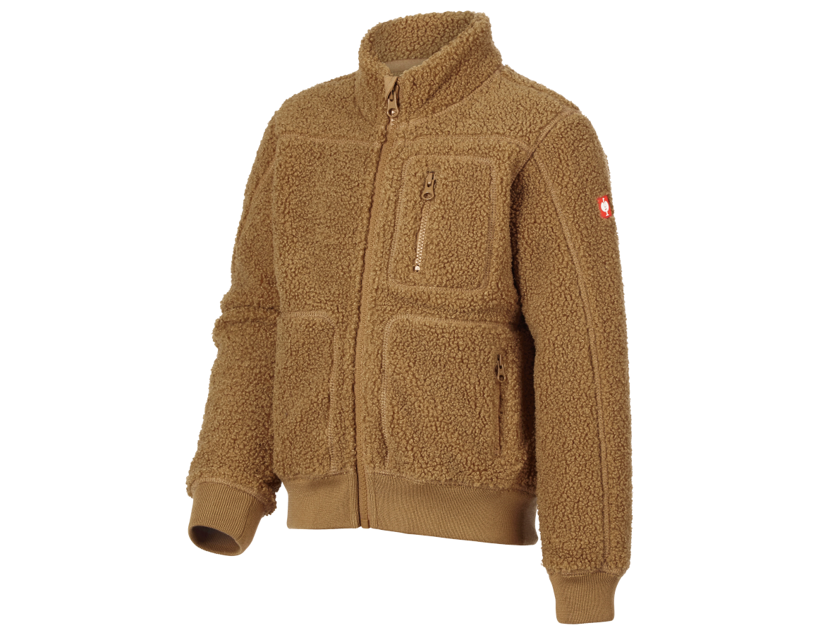 Vestes: Veste en fibre polaire e.s.e:pic, enfants + brun amande