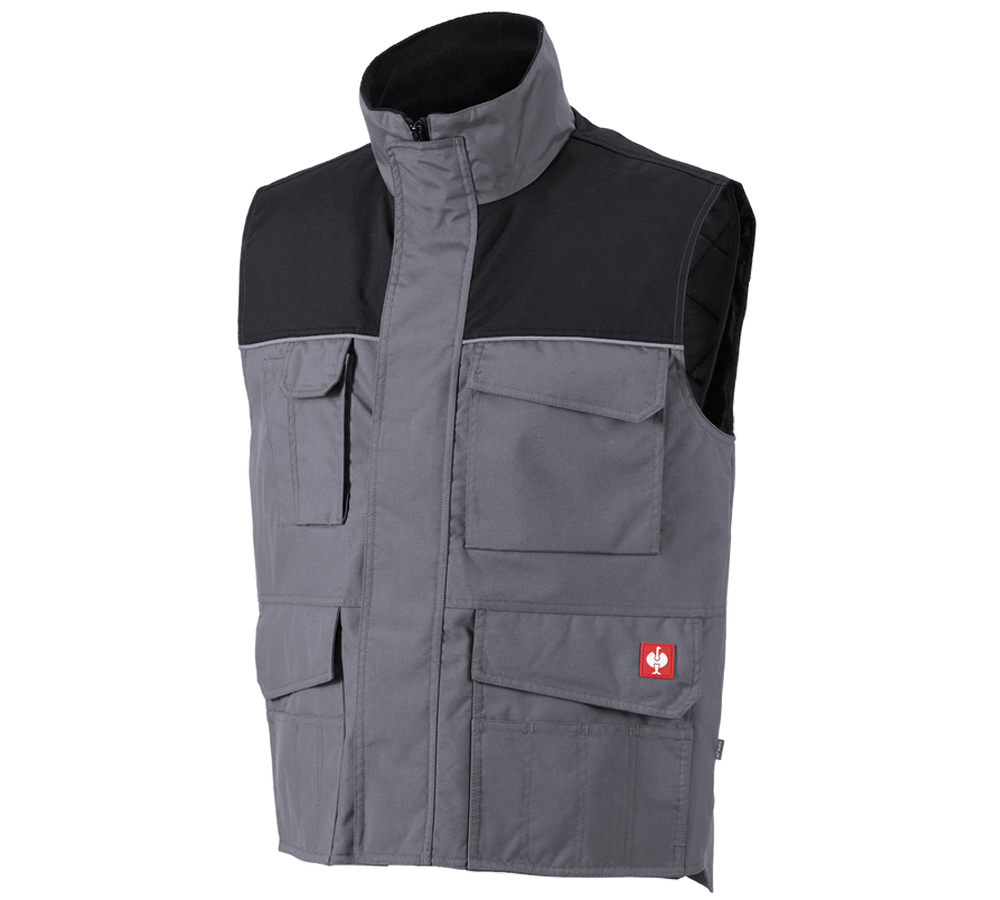 Gilets de travail: Gilet e.s.image + gris/noir