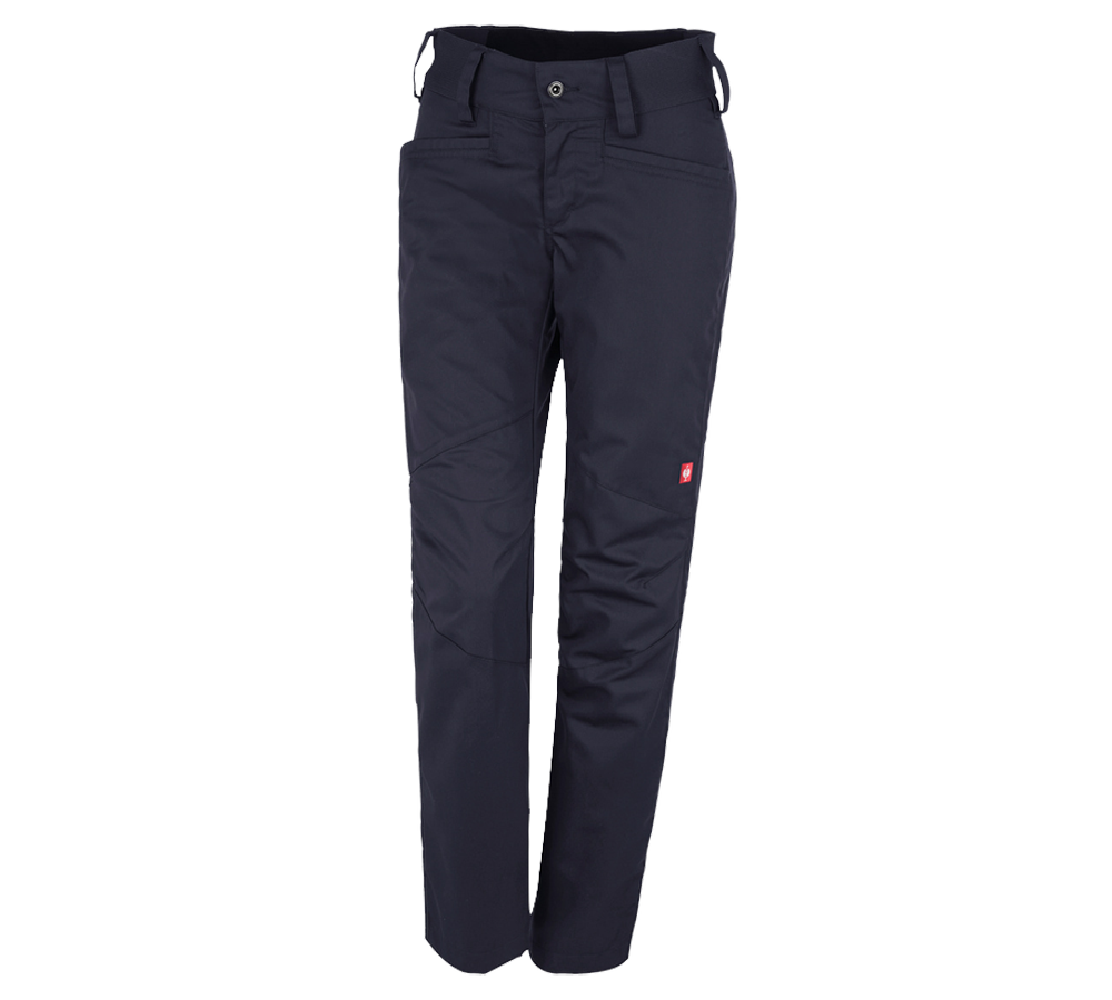 Pantalons de travail: e.s. Pantalon de travail base, femmes + bleu foncé