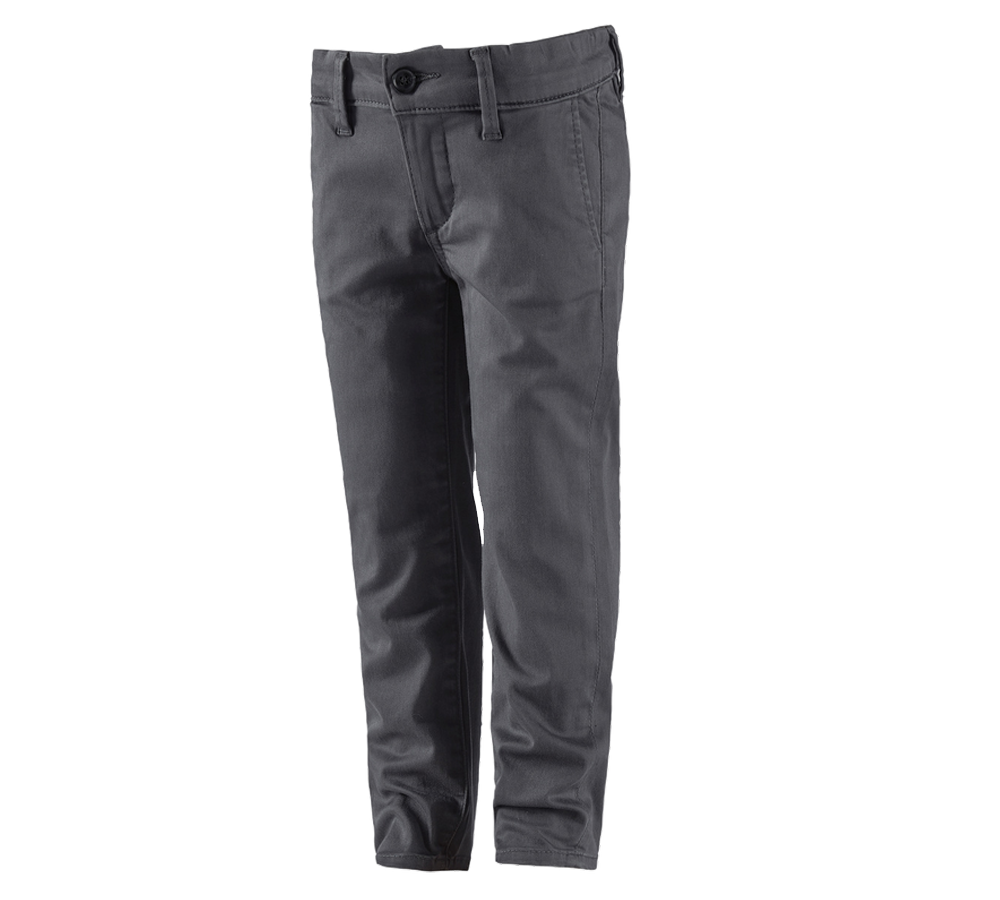 Pantalons: e.s. Chino, enfants + anthracite