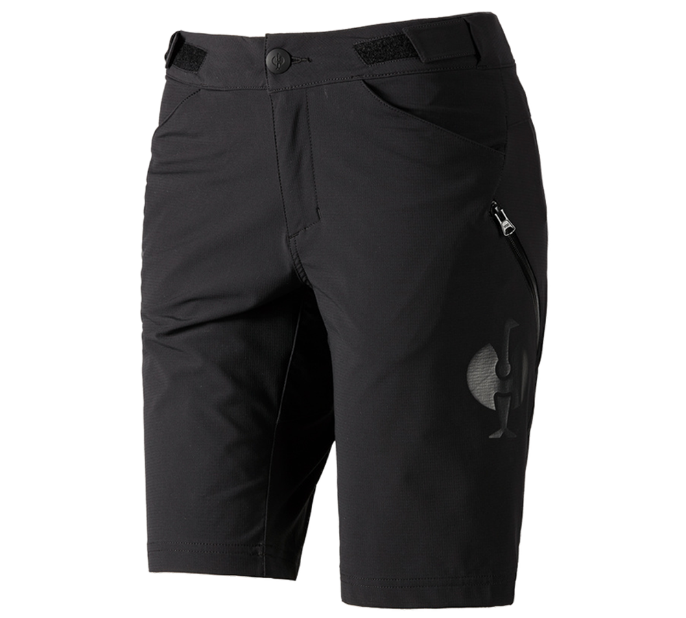 Hosen: Funktions Short e.s.trail, Damen + schwarz