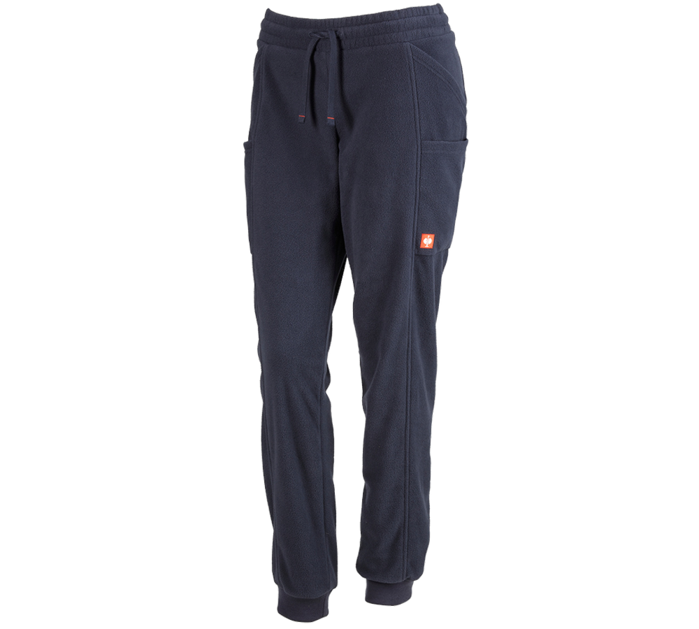 Accessories: e.s. Fleece Trousers, ladies' + navy