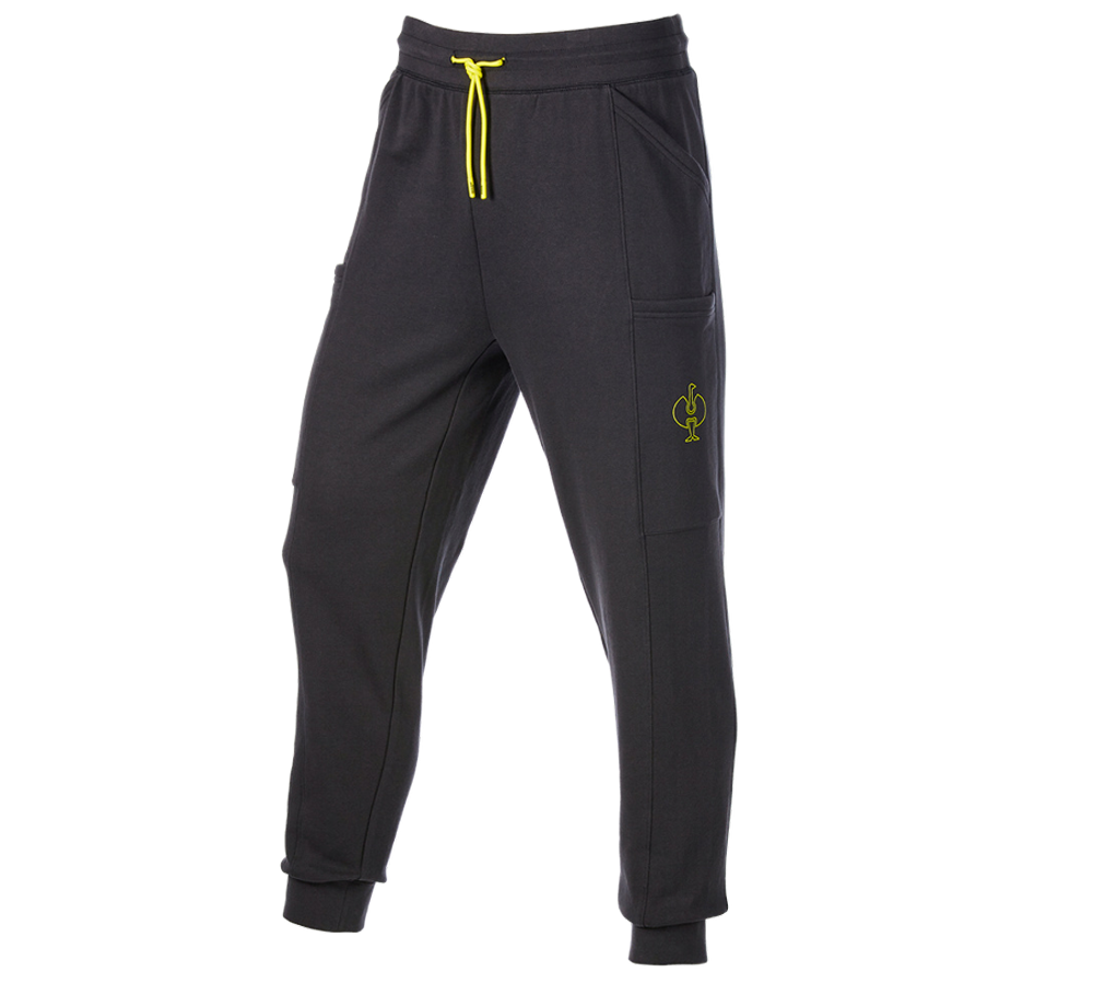 Accessoires: Sweat Pants light e.s.trail + schwarz/acidgelb