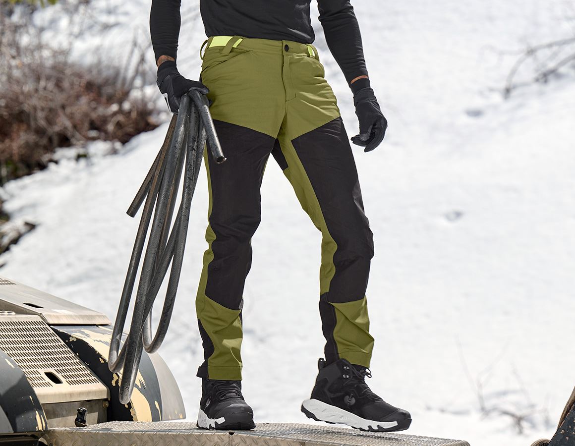 3 LAYER  WEAR PANTS（ASHGREEN） Hybrid_Funktionshose_e_s_trail
