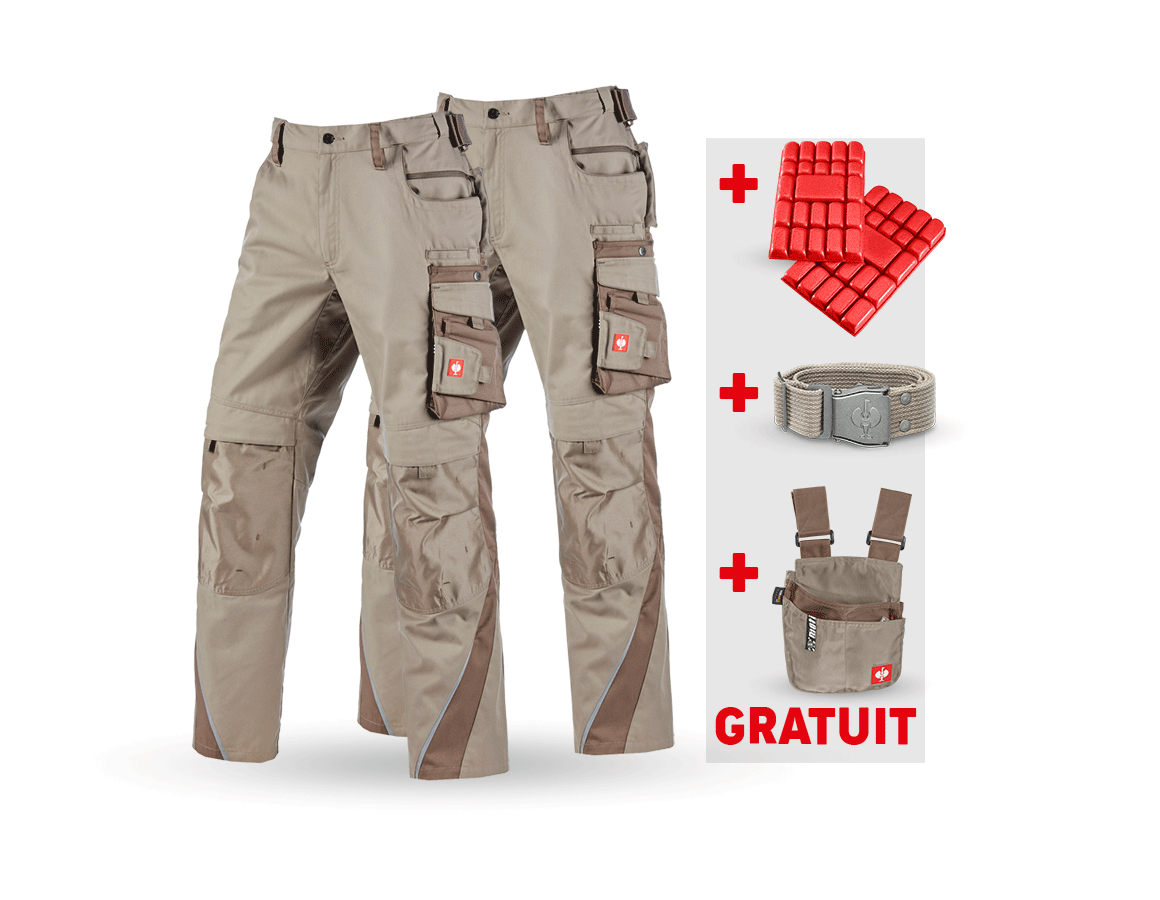 Vêtements: KIT : Pantalon + pantalon d'hiver e.s.motion + glaise/tourbe