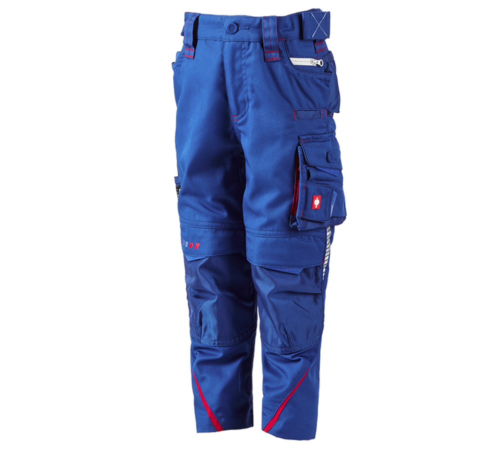 Trousers: Trousers e.s.motion 2020, children's + royalblue/fiery red