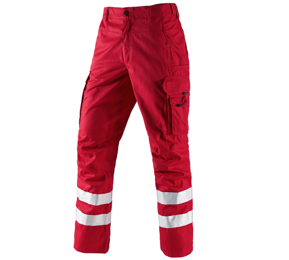 Work Trousers: Trousers Reflex + red