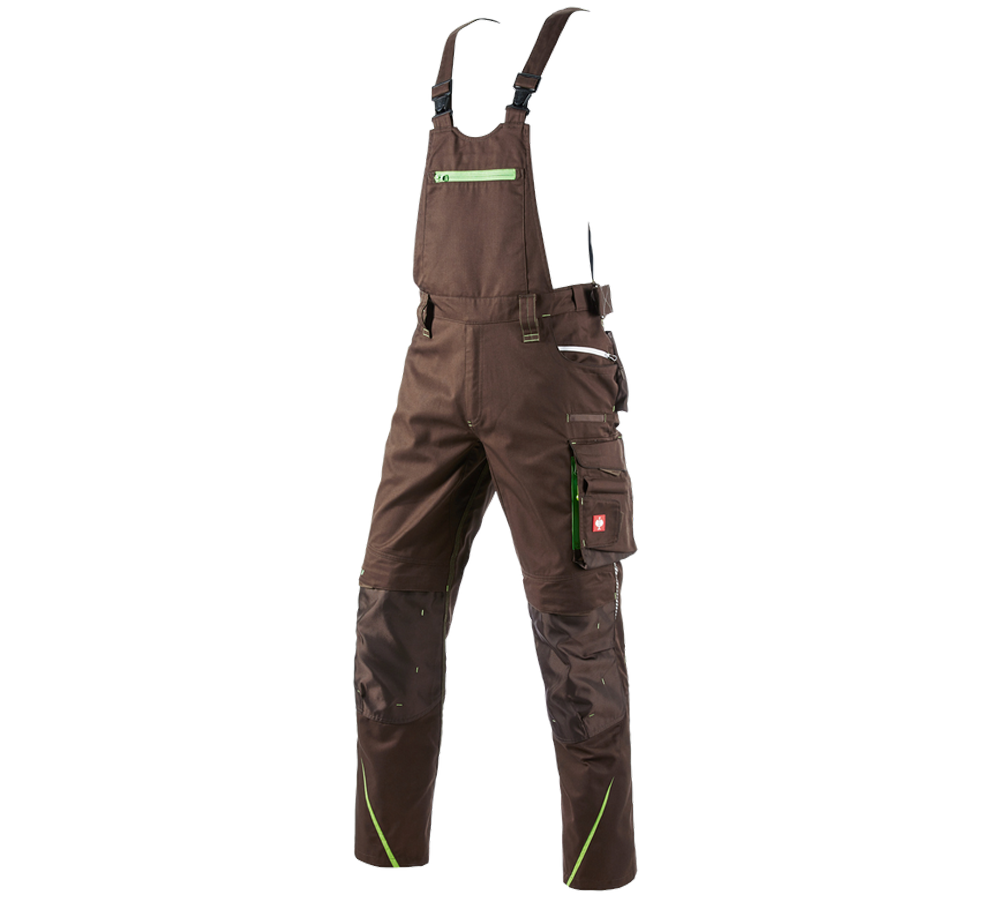 Gardening / Forestry / Farming: Bib & brace e.s.motion 2020 + chestnut/seagreen