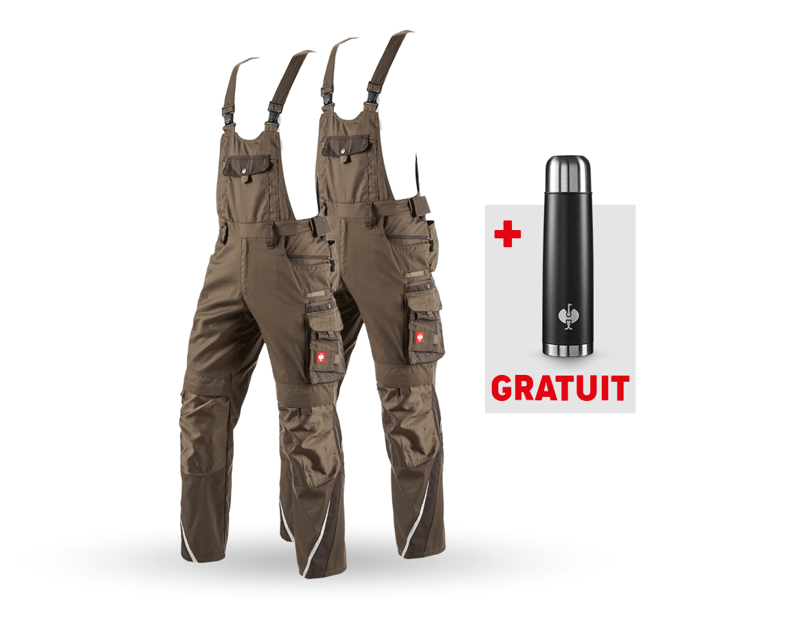 Vêtements: KIT : 2x Salopette e.s.motion + noisette/marron