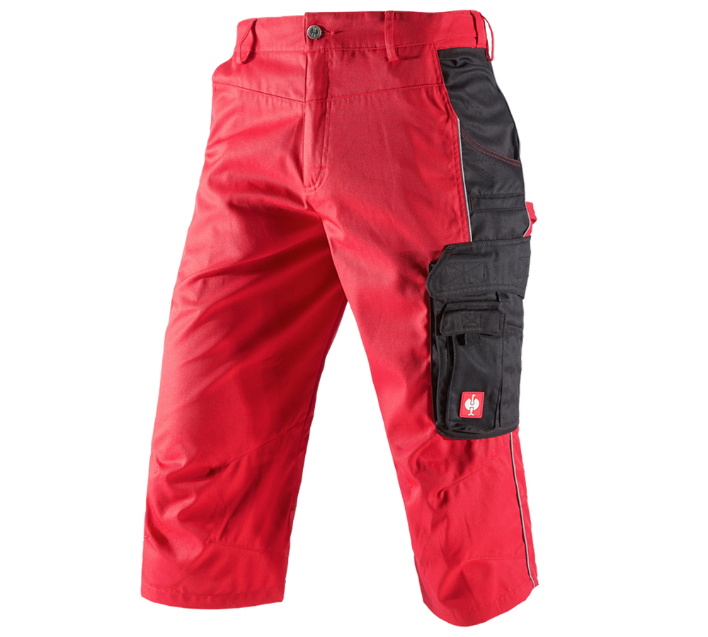 Pantalons de travail: Corsaire e.s.active + rouge/noir