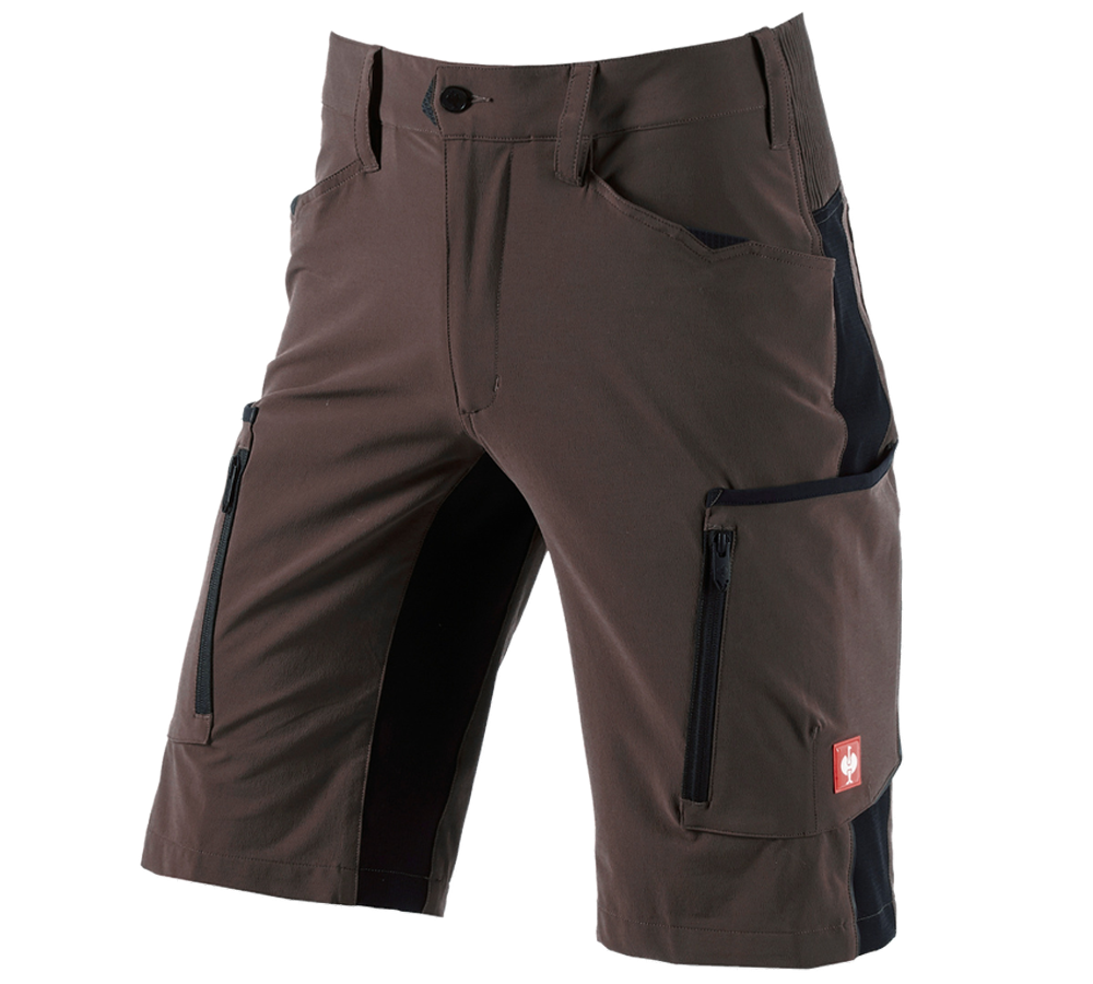 Themen: Short e.s.vision stretch, Herren + kastanie/schwarz