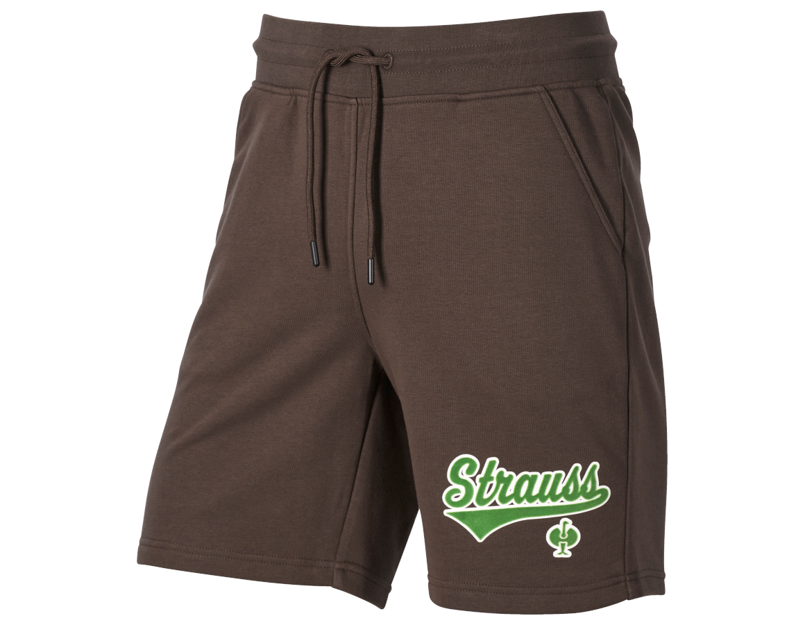 Accessoires: Sweat short e.s.e:pic + marron/vert d'eau