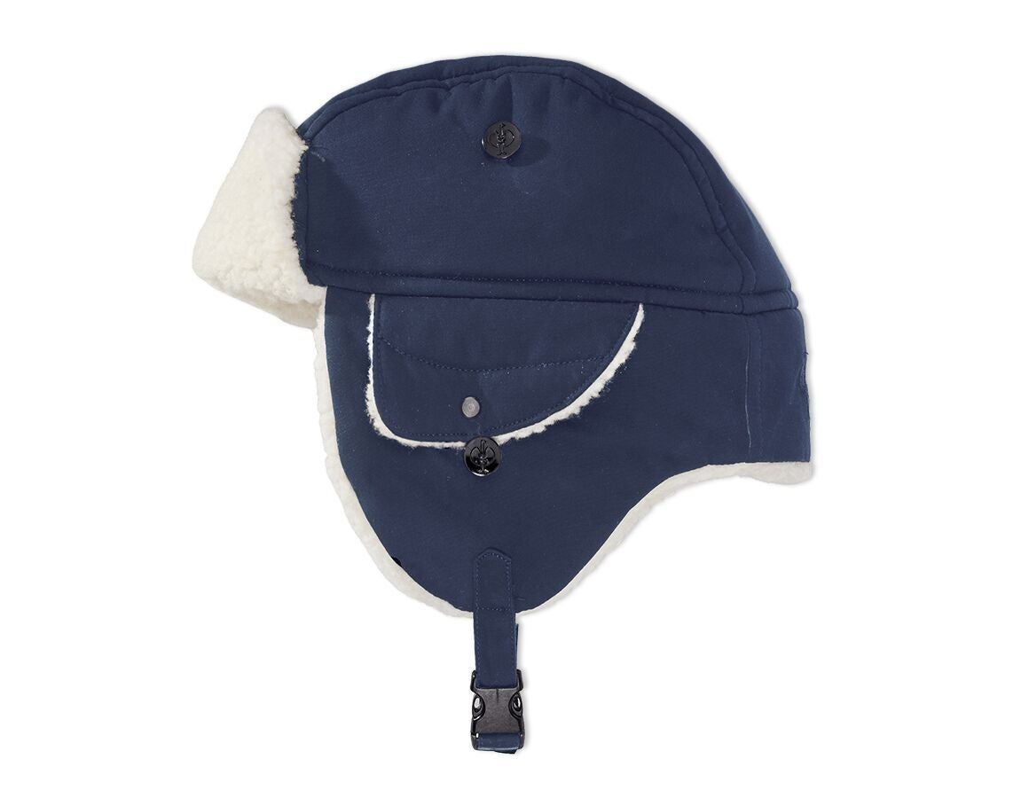 Accessories: e.s. Winter hat cotton touch + midnightblue