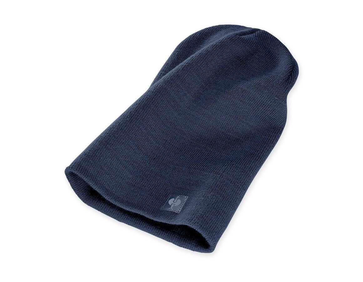 Topics: Knitted cap e.s.motion ten + slateblue