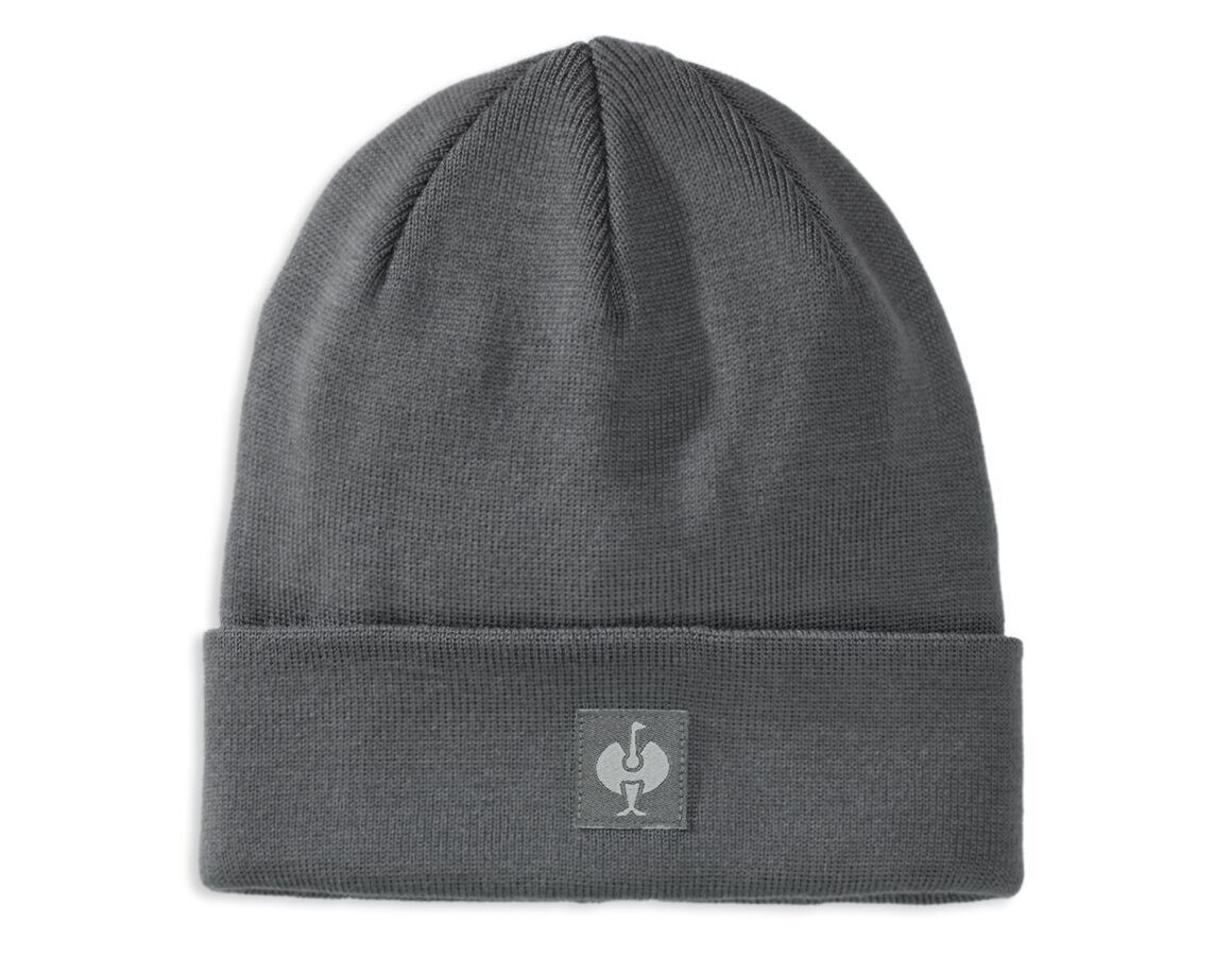 Winter accessories: Knitted hat e.s.iconic + carbongrey