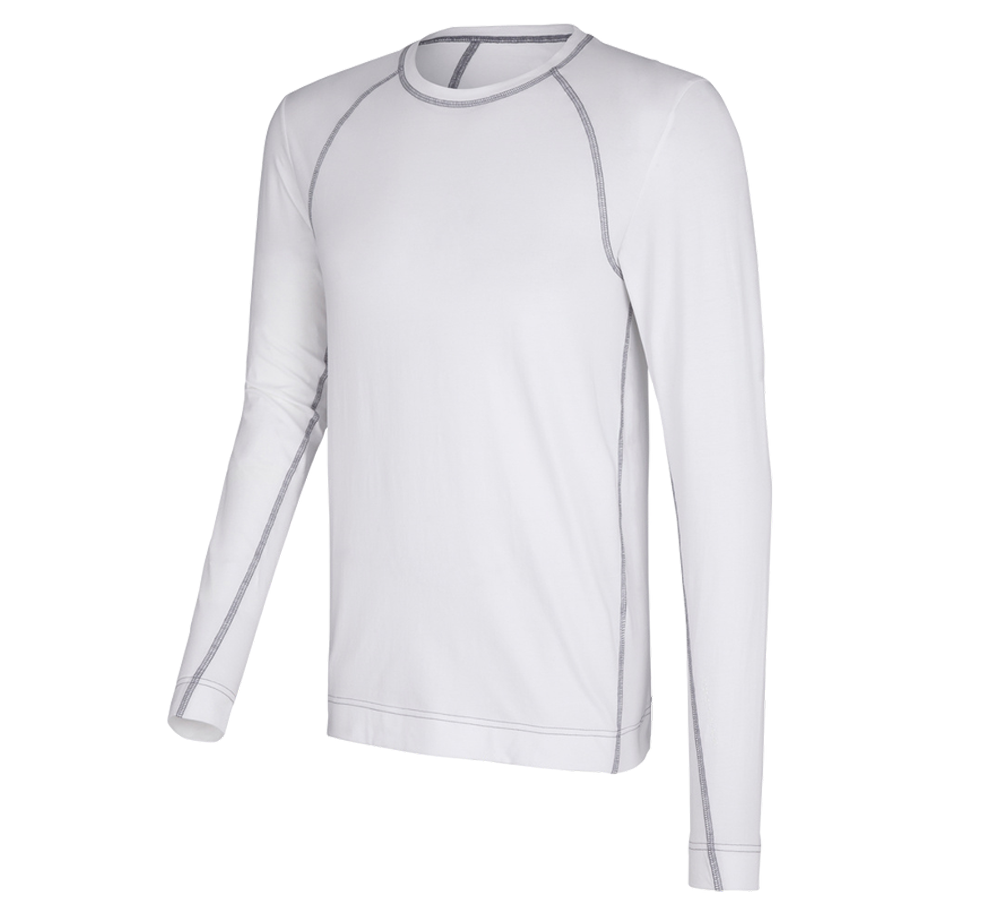 Underwear | Functional Underwear: e.s. cotton stretch long sleeve basis-light + white