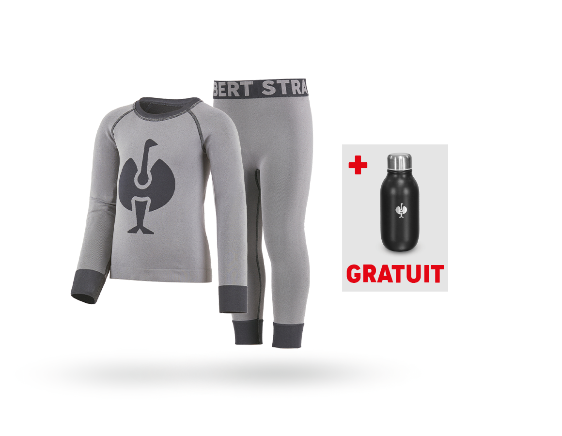 Vêtements: KIT : e.s. Pantalon + Longsleeve seaml.-warm, enfa + platine