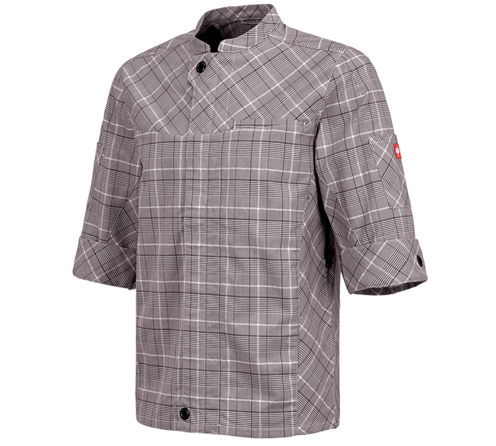 Vestes de travail: Veste travail manches courtes e.s.fusion,hommes + marron/blanc