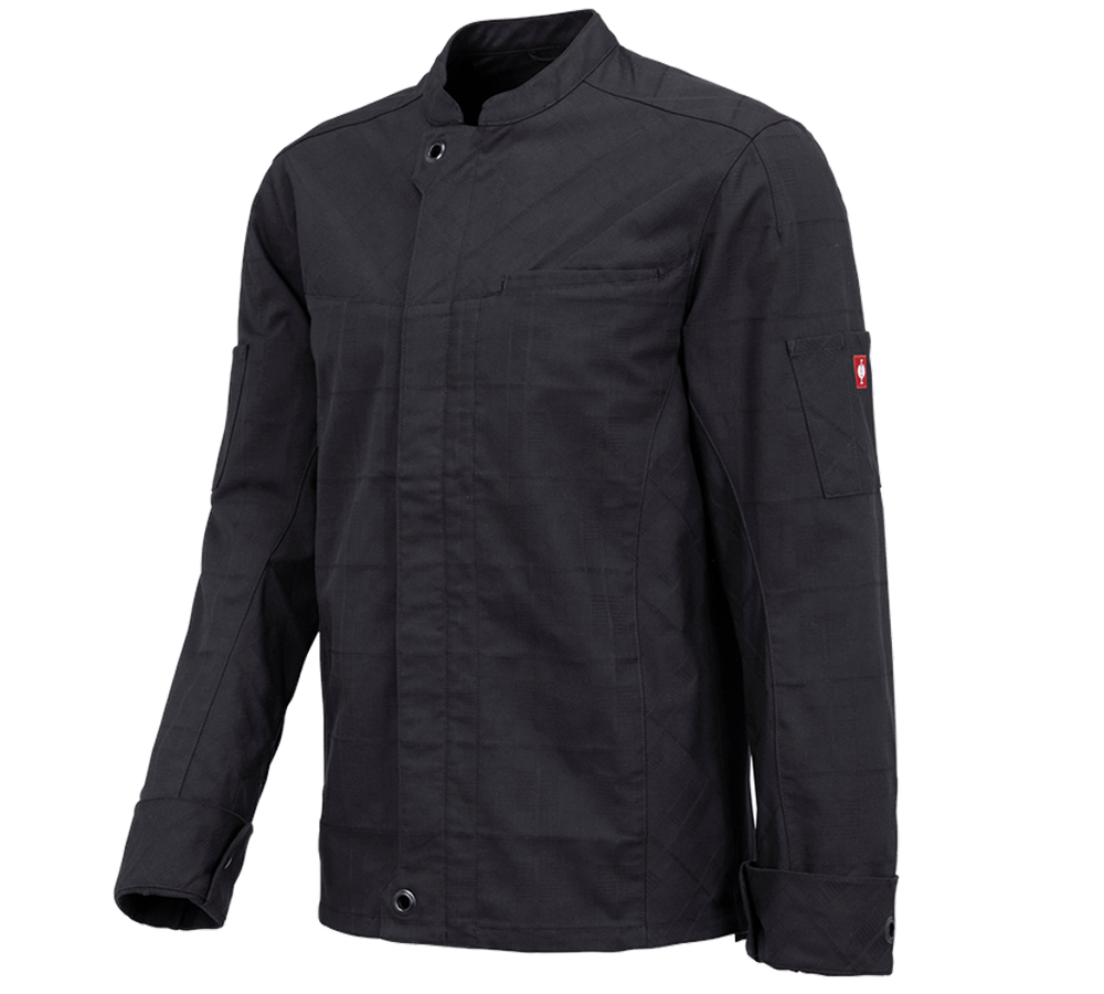 Hauts: Veste travail à manches longues e.s.fusion, hommes + noir