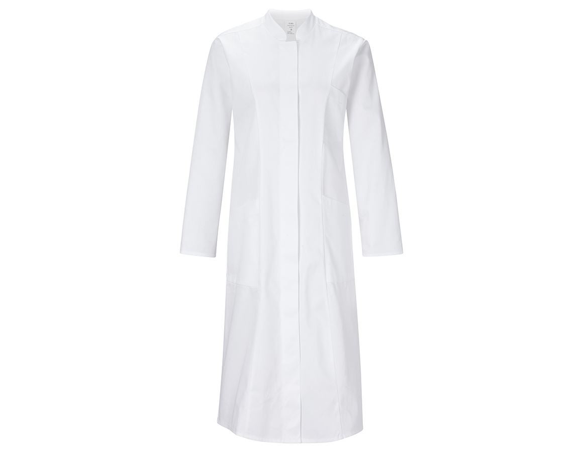Sarraus de travail | Manteaux médicaux: Manteau professionnel pour femme Linda + blanc