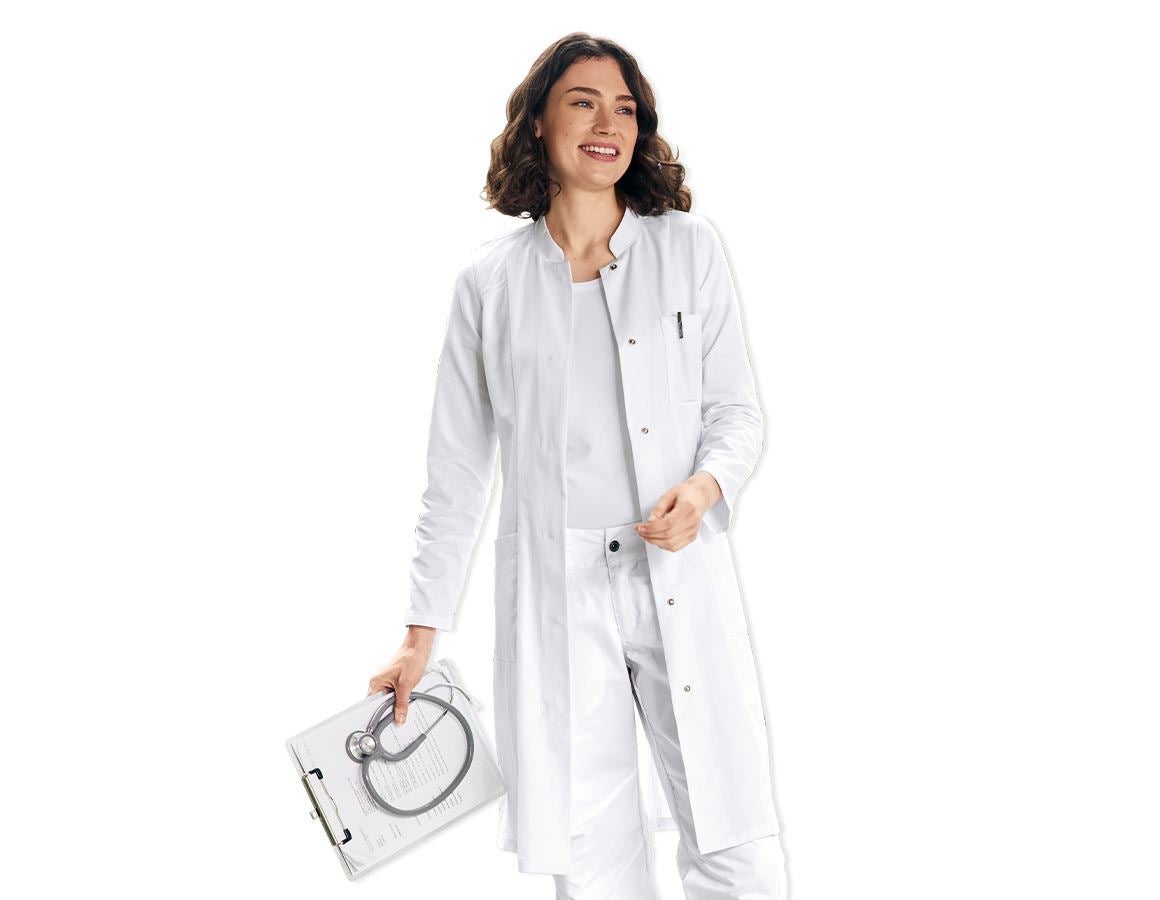 Healthcare Coats | Work Coats: Ladies' Work Coat Kira + white