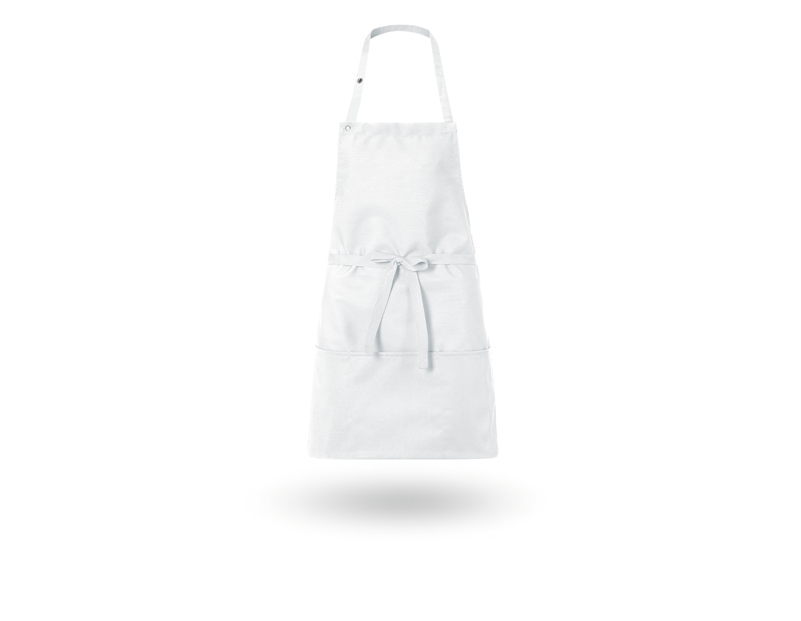 Aprons: Bib Apron Lienz + white