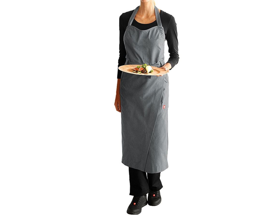 Aprons: Bib Apron e.s.fusion, ladies' + cement melange