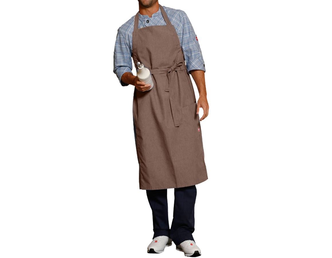 Aprons: Bib Apron e.s.fusion, men's + chestnut melange