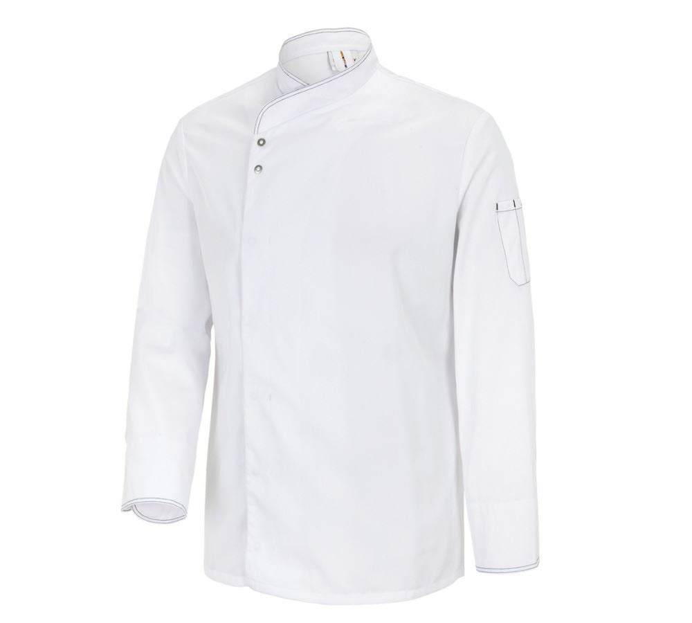 Hauts: Veste de cuisinier Lyon + blanc