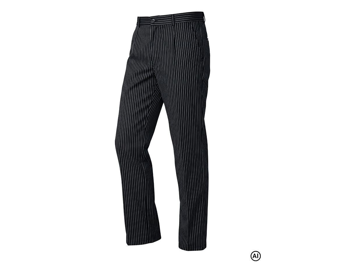Work Trousers: Chef's Trousers Elegance + black/white