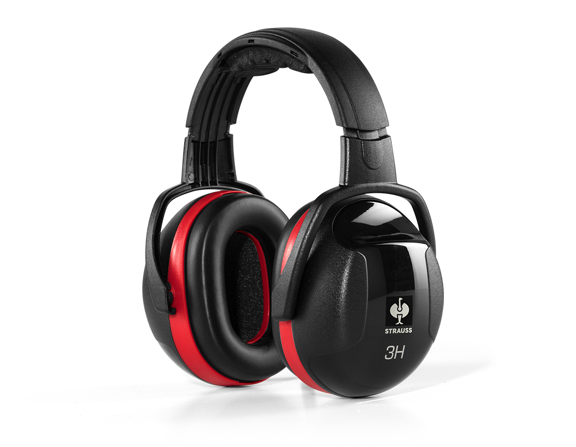 Casques anti bruits: e.s. Protège-oreilles 3H + rouge