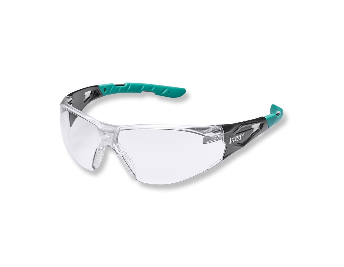 Safety Glasses: e.s. Ladies' safety glasses Wise + clear-transparent/turquoise