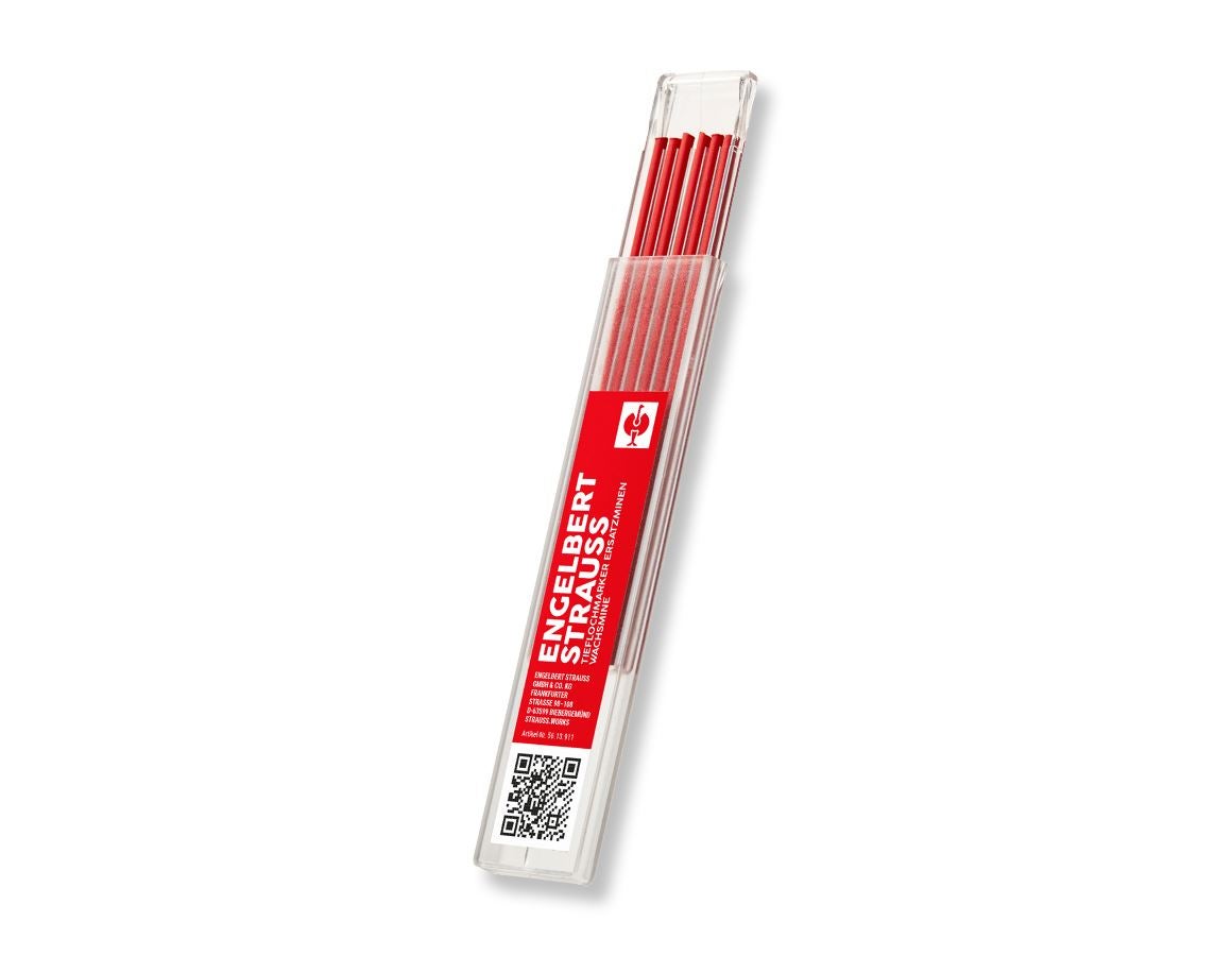 Marking tools: e.s.Deep-hole marker spare refills + red