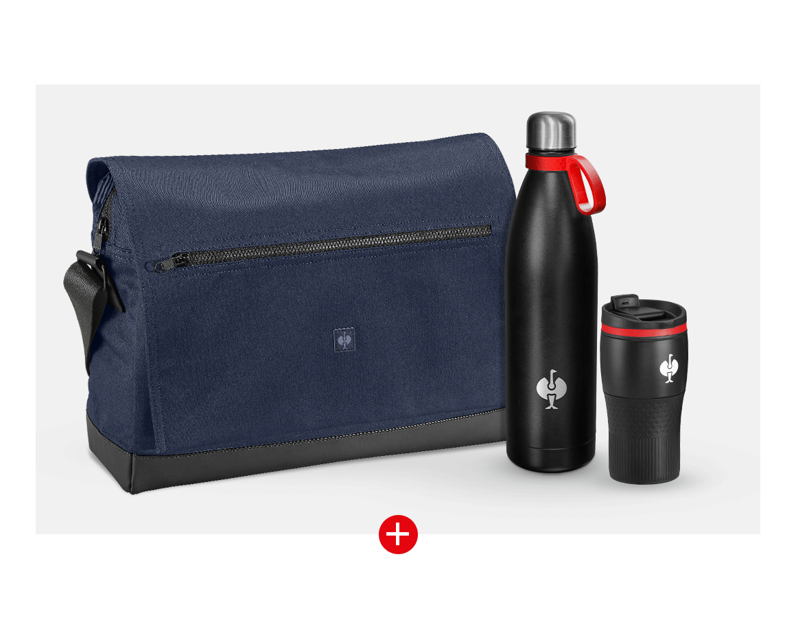 Accessories: Messenger Bag e.s.motion ten gift set + slateblue