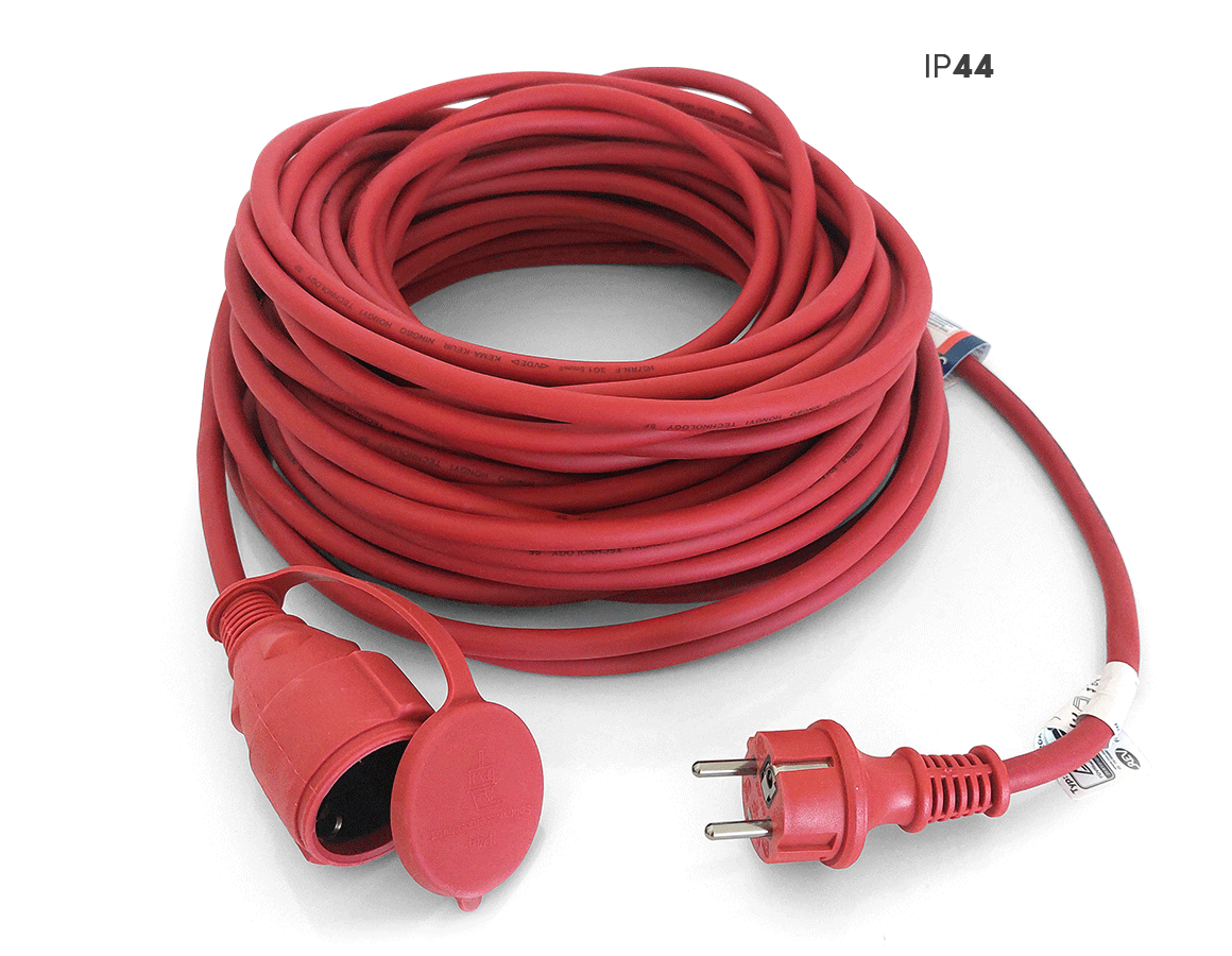 Electronics: Rubber extension cable outside