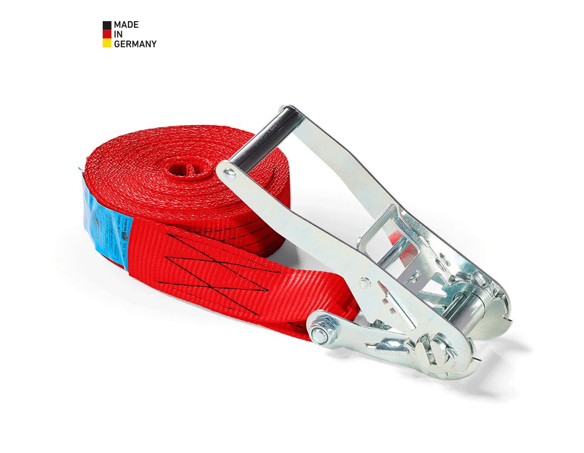 Tension straps: Single-Part Lashing Straps with Ratchet