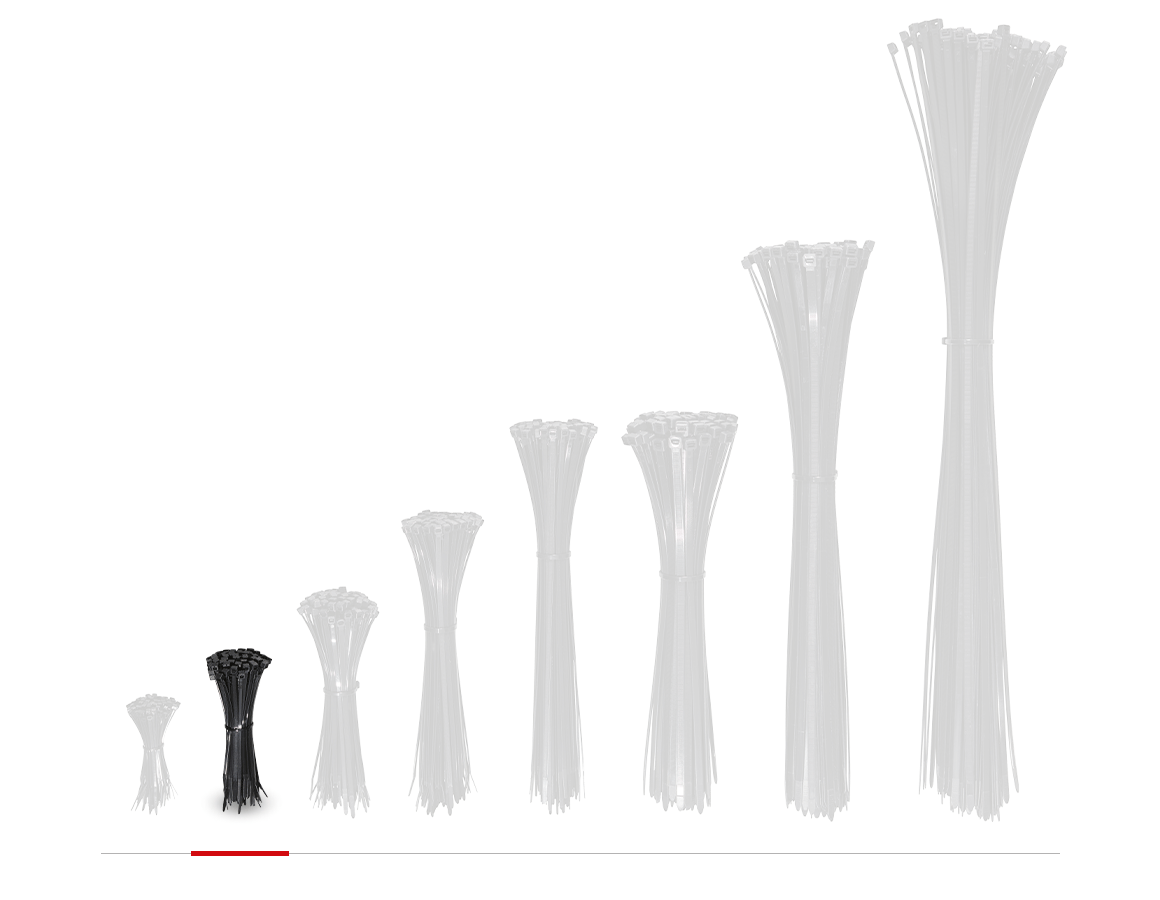 Cable ties | Ropes | Cords: Cable ties for indoors and outdoors + black